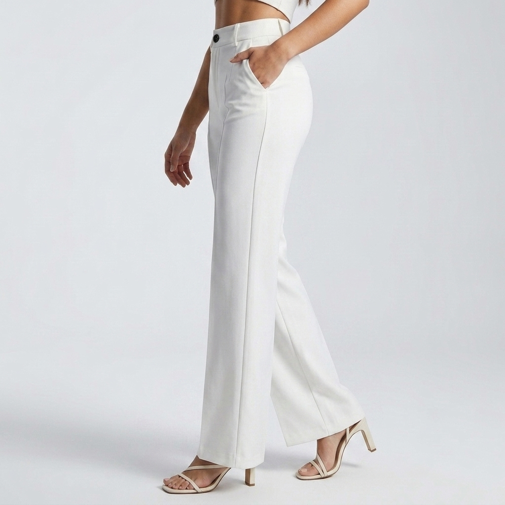 Women's High Waist Straight Leg Pants 4