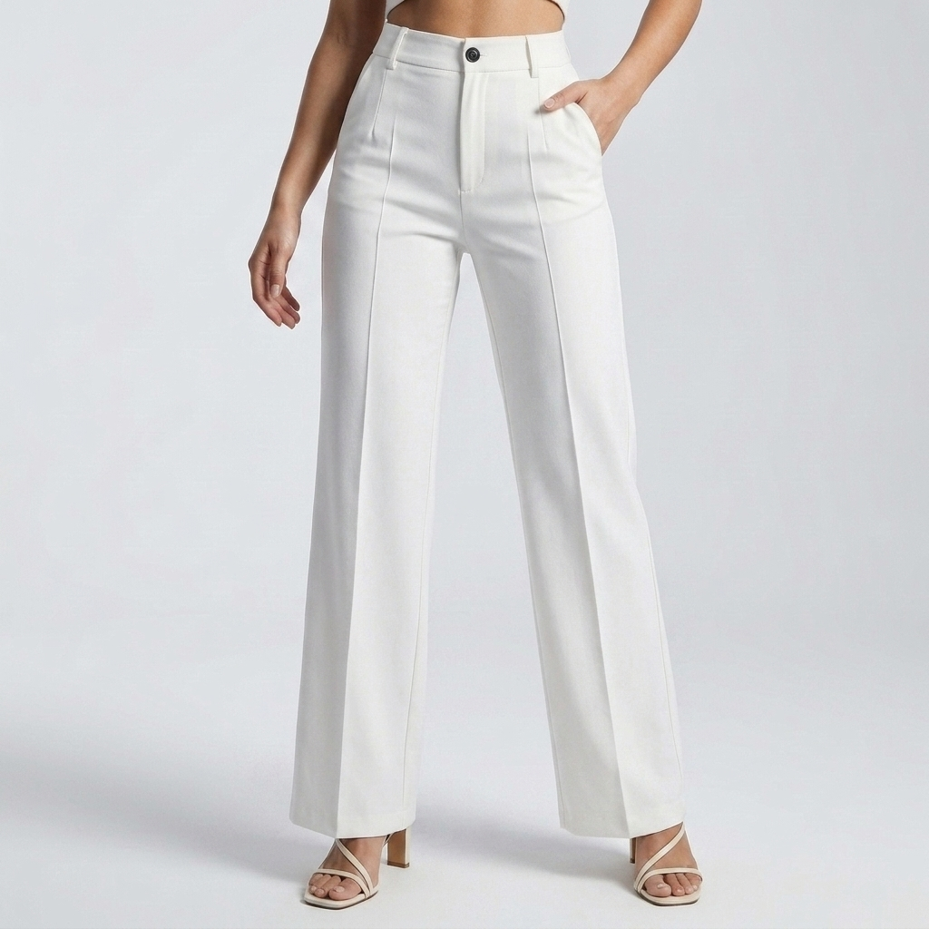 Women's High Waist Straight Leg Pants 8