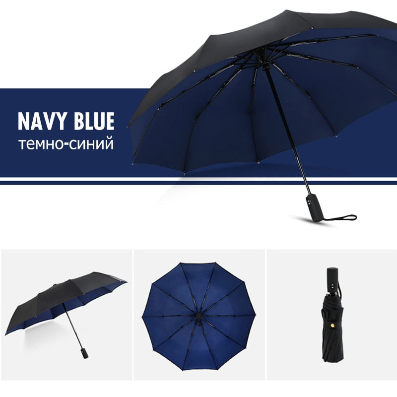 Automatic Storm Umbrella with Reverse Fold, Windproof and Quick Dry 3