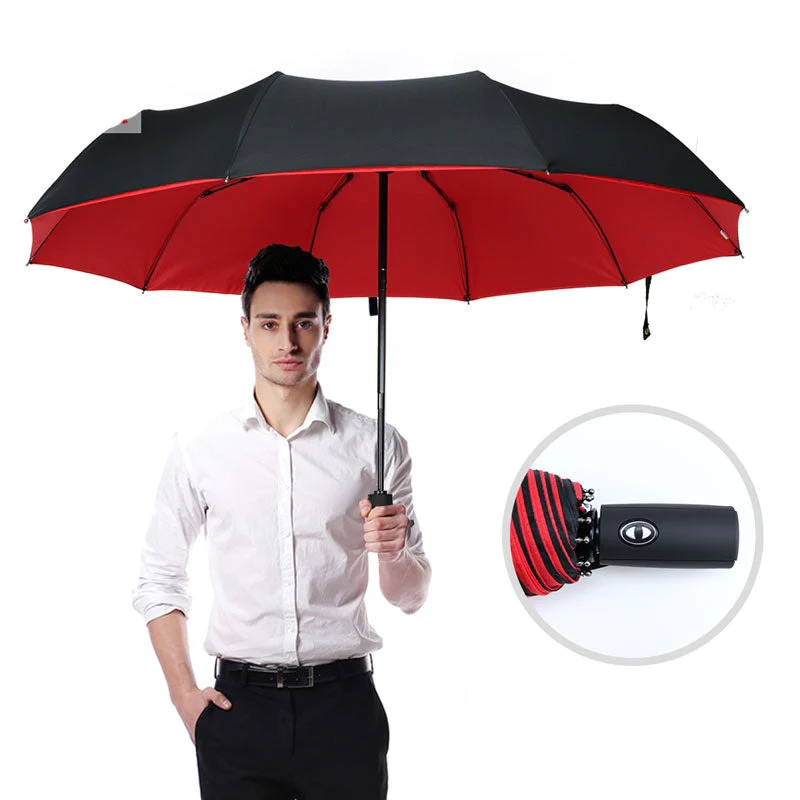 Automatic Storm Umbrella with Reverse Fold, Windproof and Quick Dry 18