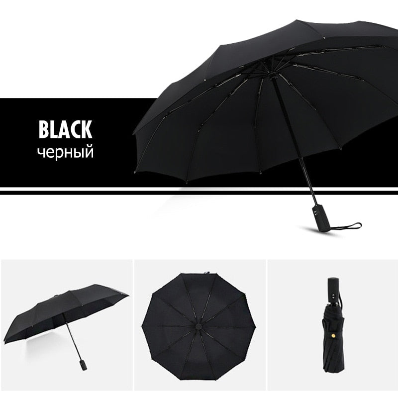 Automatic Storm Umbrella with Reverse Fold, Windproof and Quick Dry 2