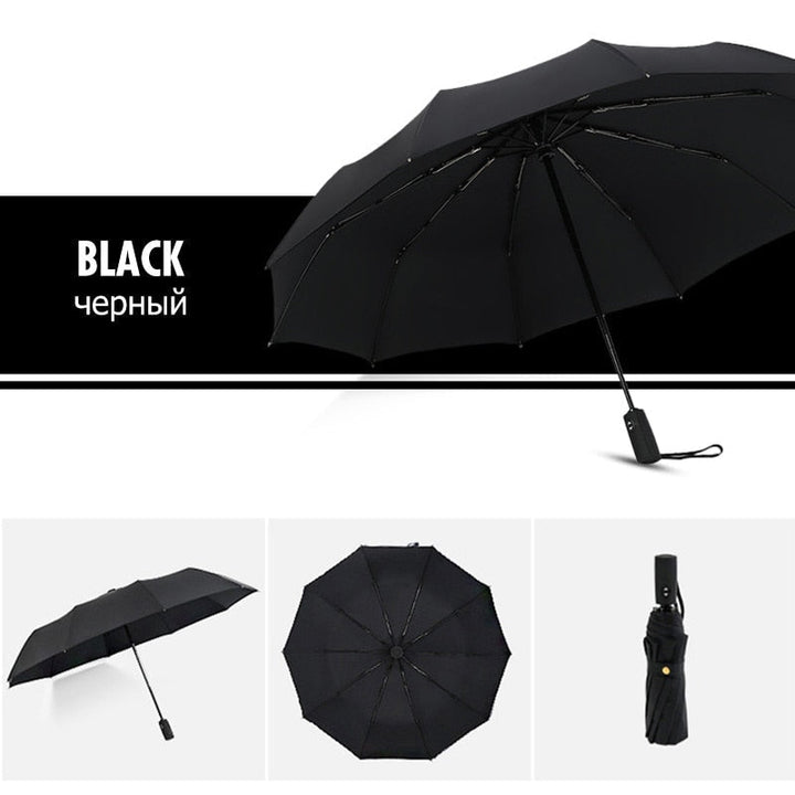 Automatic Storm Umbrella with Reverse Fold, Windproof and Quick Dry 2