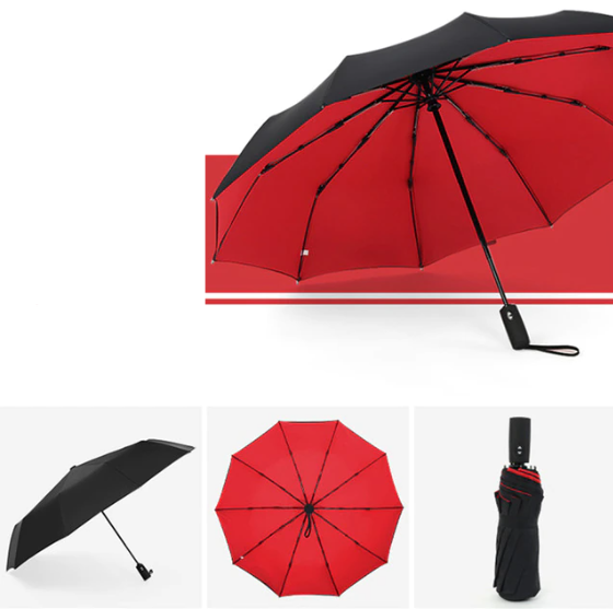 Automatic Storm Umbrella with Reverse Fold, Windproof and Quick Dry 16
