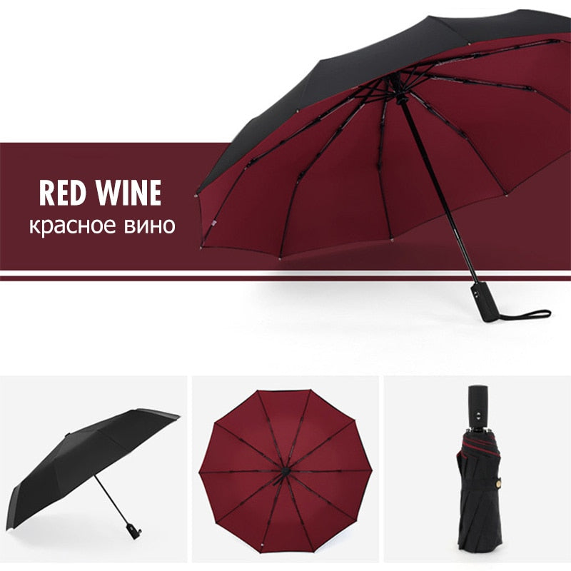Automatic Storm Umbrella with Reverse Fold, Windproof and Quick Dry 4