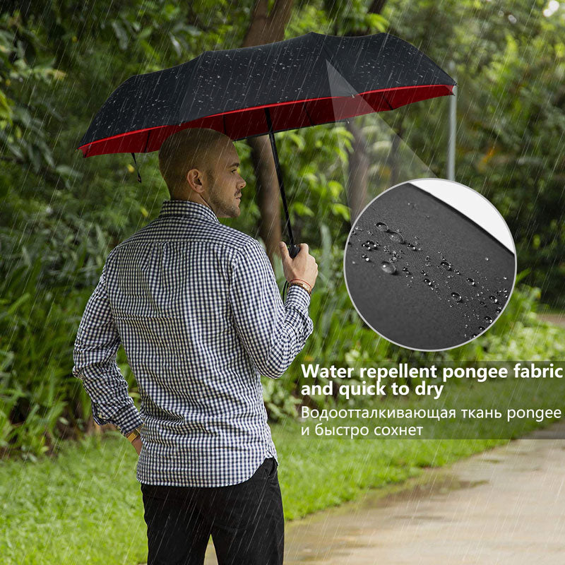 Automatic Storm Umbrella with Reverse Fold, Windproof and Quick Dry 9