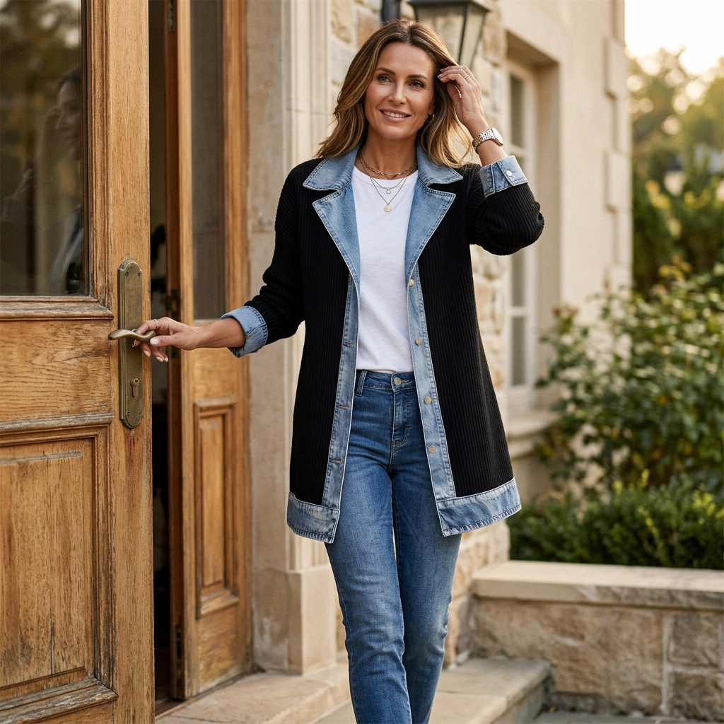 Versatile Ribbed Coat for Everyday Wear 2