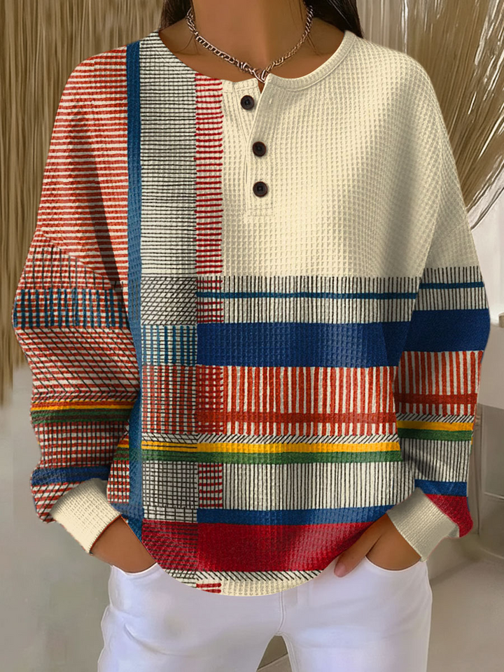 Women's Warm Waffle Knit Sweater - Cozy Thick Knit for Cold Days 6