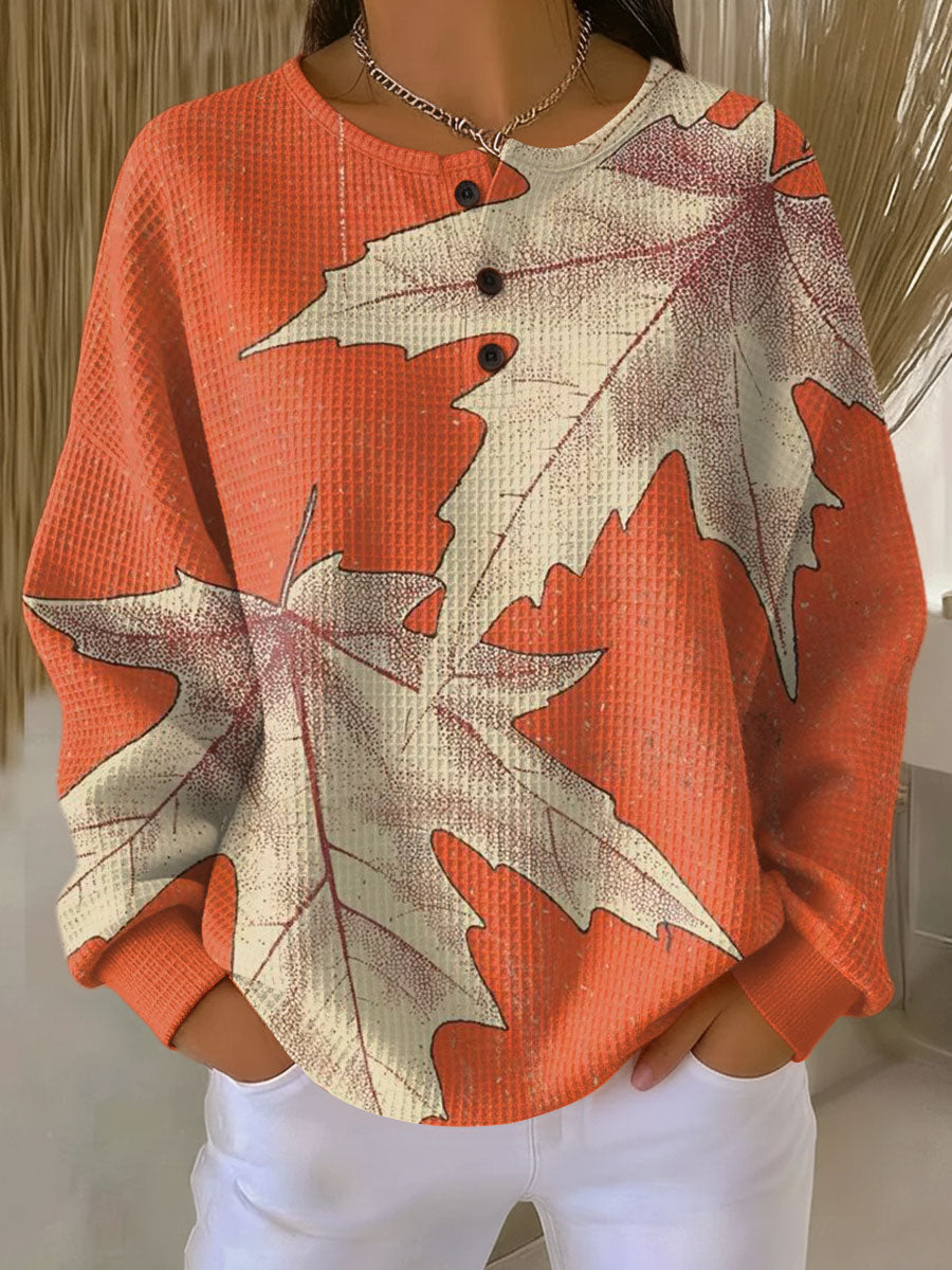 Women's Warm Waffle Knit Sweater - Cozy Thick Knit for Cold Days 14