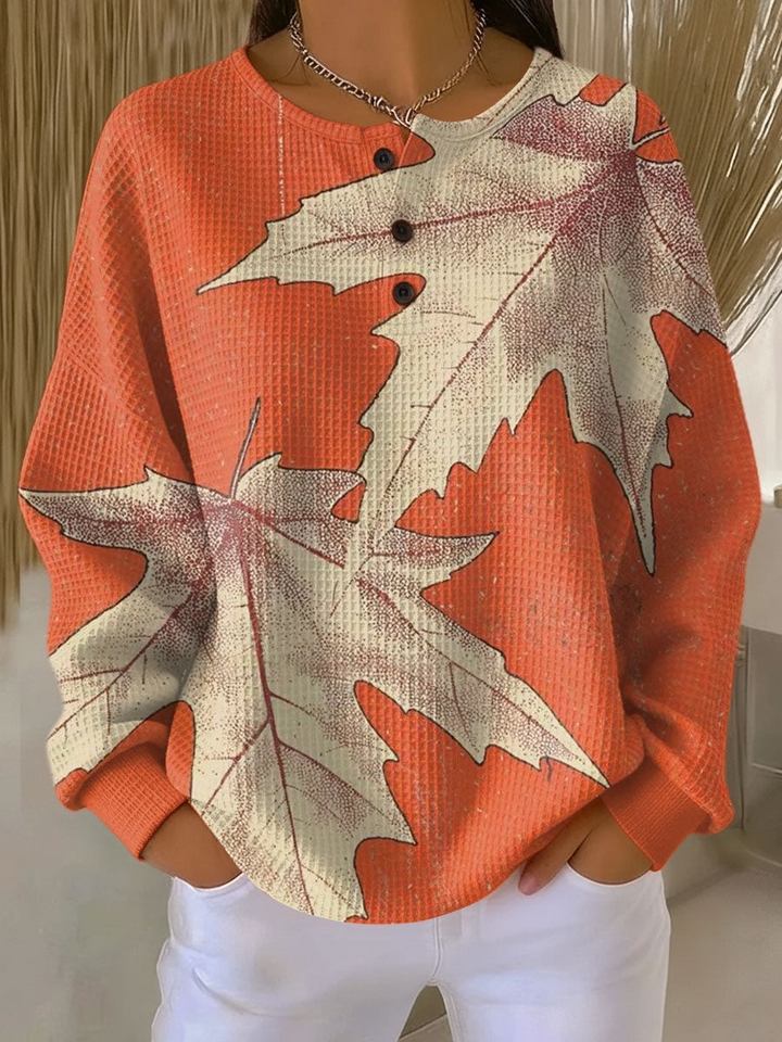 Women's Warm Waffle Knit Sweater - Cozy Thick Knit for Cold Days 14