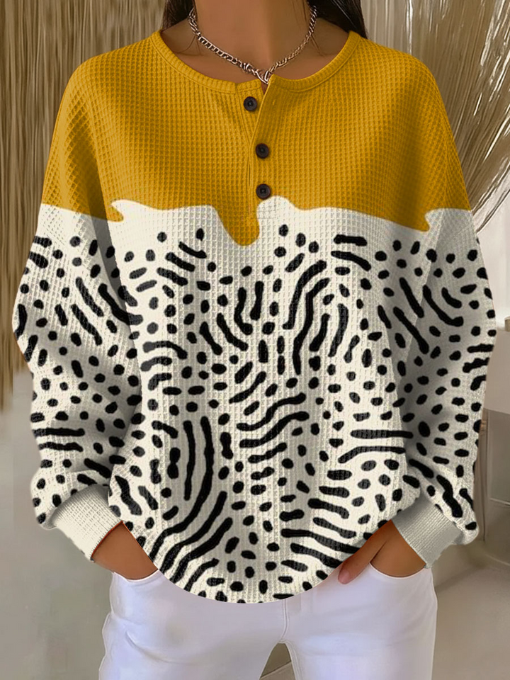 Women's Warm Waffle Knit Sweater - Cozy Thick Knit for Cold Days 13