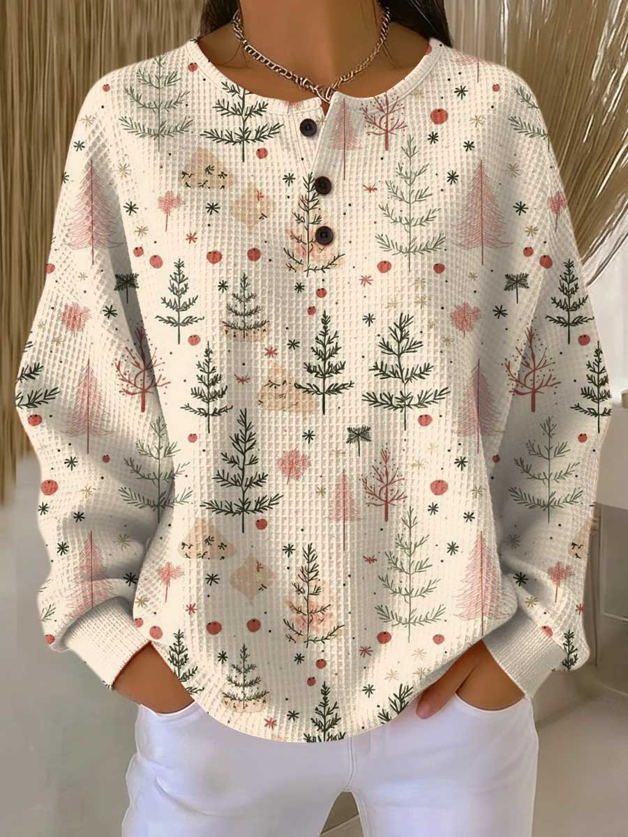 Women's Warm Waffle Knit Sweater - Cozy Thick Knit for Cold Days 17