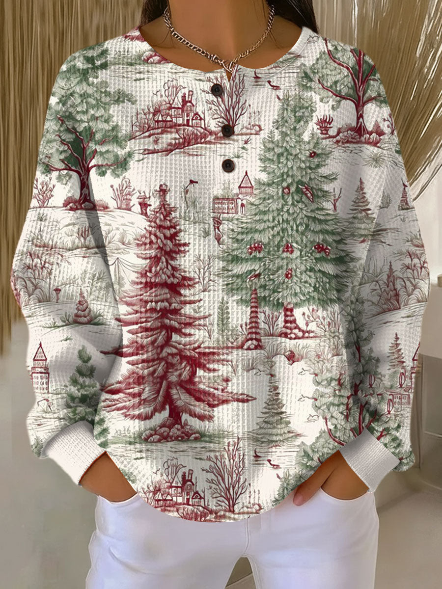 Women's Warm Waffle Knit Sweater - Cozy Thick Knit for Cold Days 22