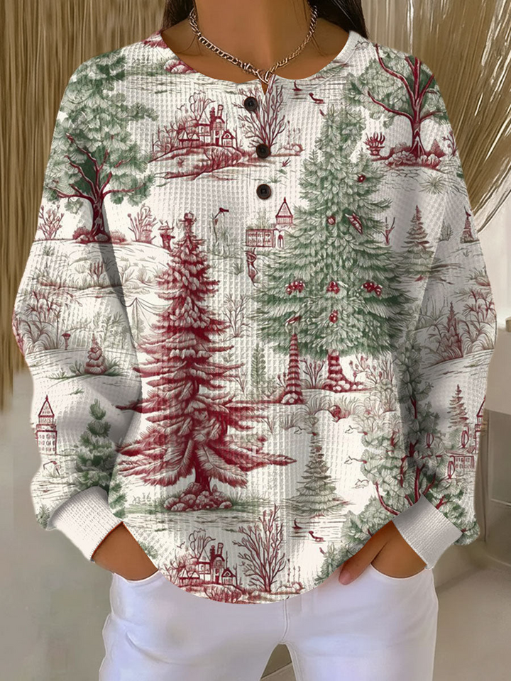 Women's Warm Waffle Knit Sweater - Cozy Thick Knit for Cold Days 22