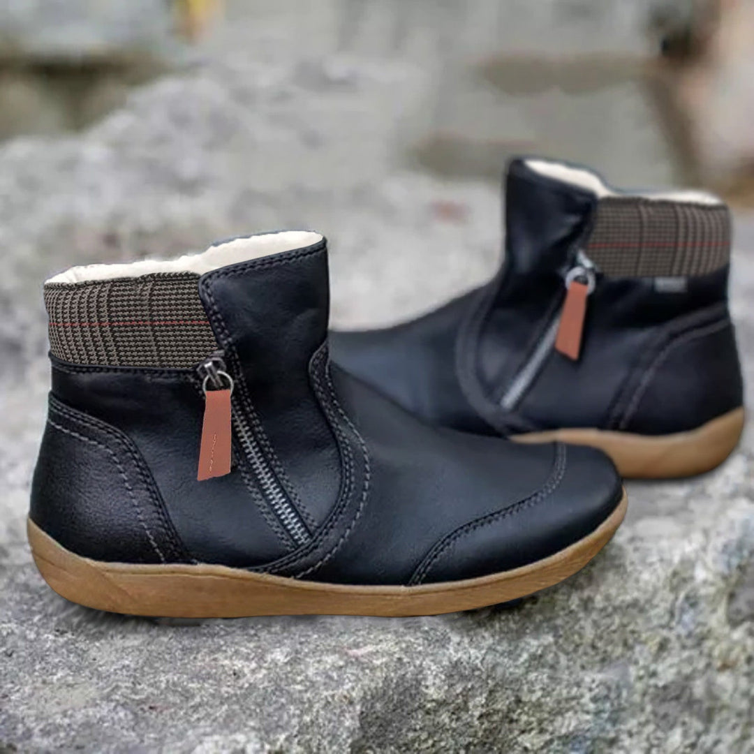 Waterproof Orthopedic Leather Boots with Non-Slip Sole 2