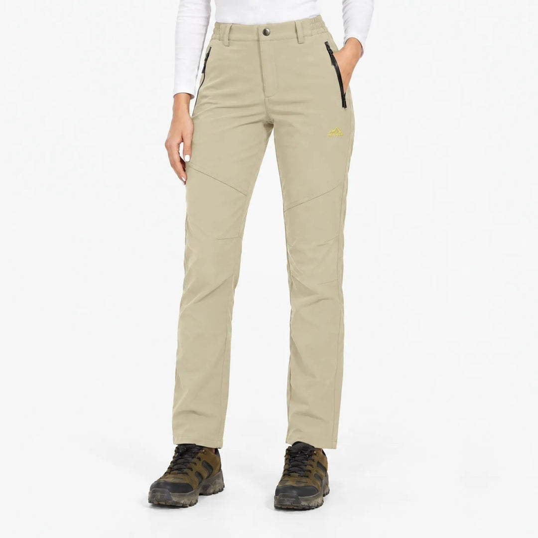Women's Lined Thermal Softshell Pants with Fleece, Water-Repellent 14