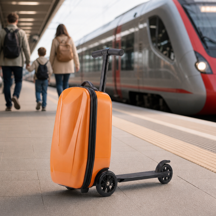 2-in-1 Travel Suitcase & Ride-On Scooter – Voyagio