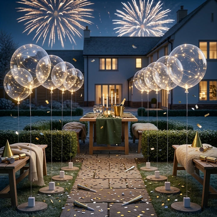 Glowing LED Balloon Set of 10 for Weddings, Birthdays and Garden Decor 4