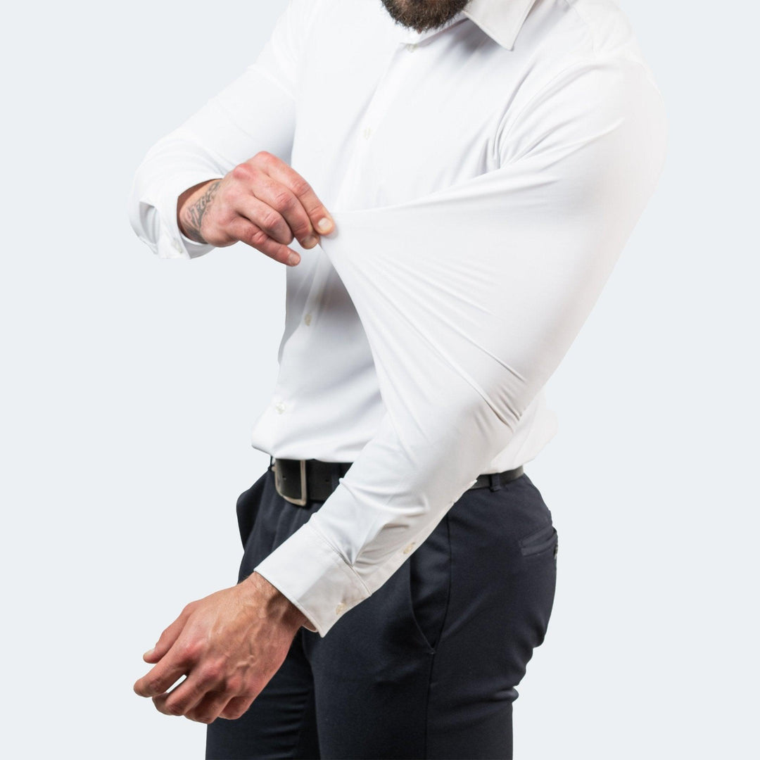 Men's Stretch Dress Shirt, No-Iron, for Work and Casual Wear 4