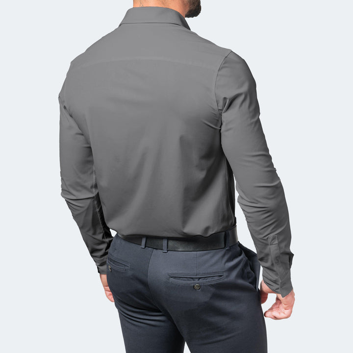 Men's Stretch Dress Shirt, No-Iron, for Work and Casual Wear 6