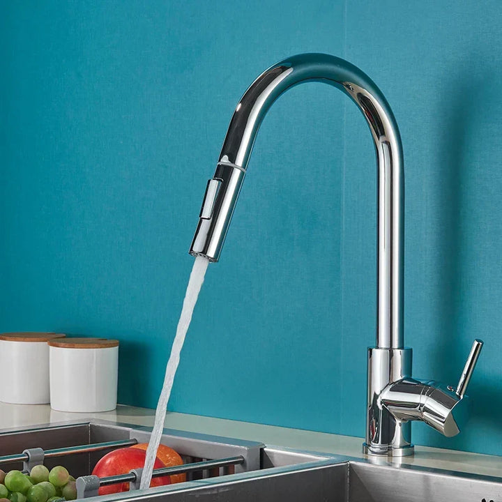 360° Swivel Kitchen Faucet with Single Lever Control - Modern Design 1