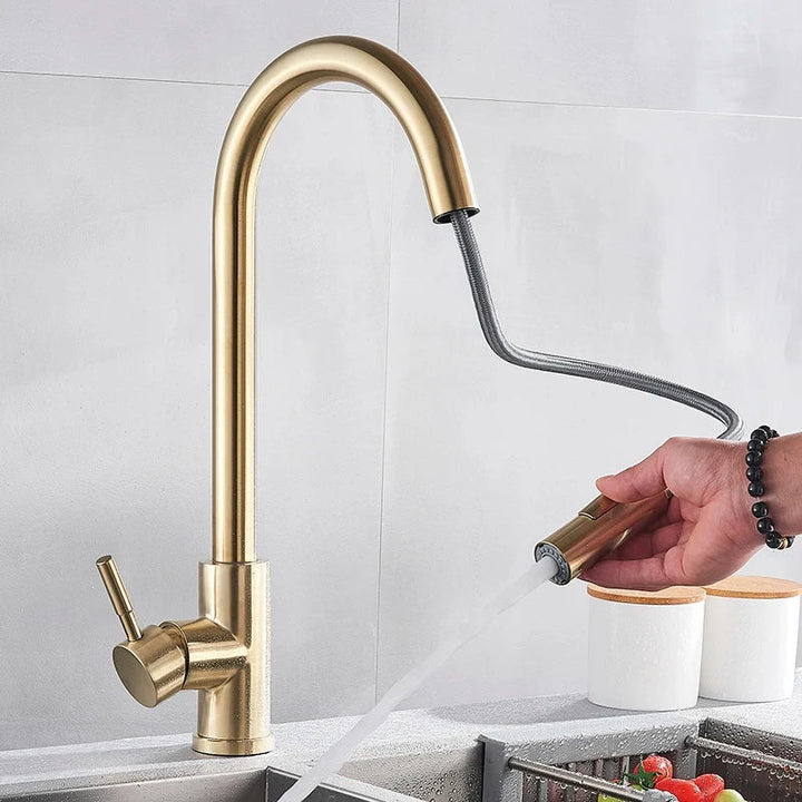 360° Swivel Kitchen Faucet with Single Lever Control - Modern Design 3
