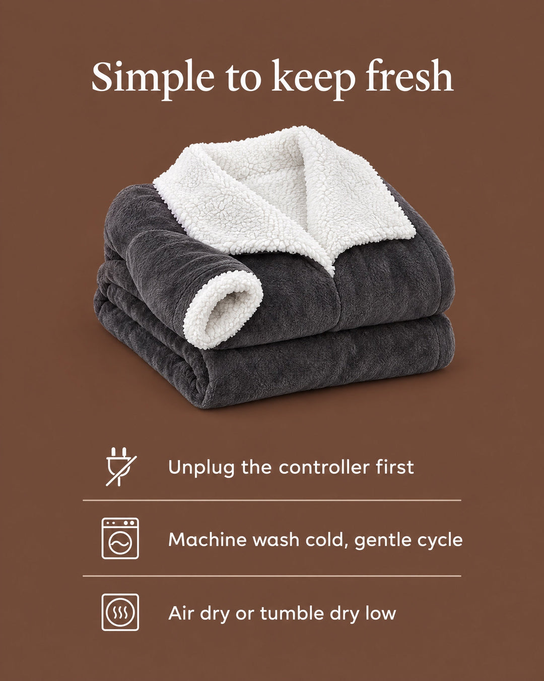 Wearable Heated Blanket Robe with Sleeves and Foot Pocket 10