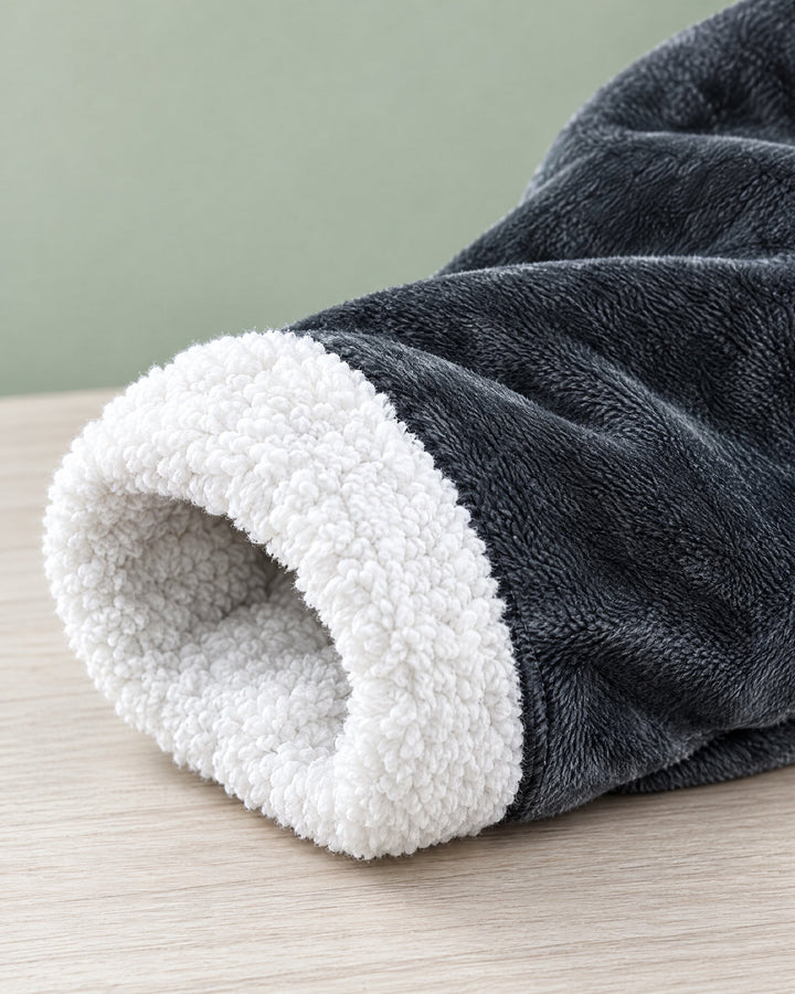 Wearable Heated Blanket Robe with Sleeves and Foot Pocket 8