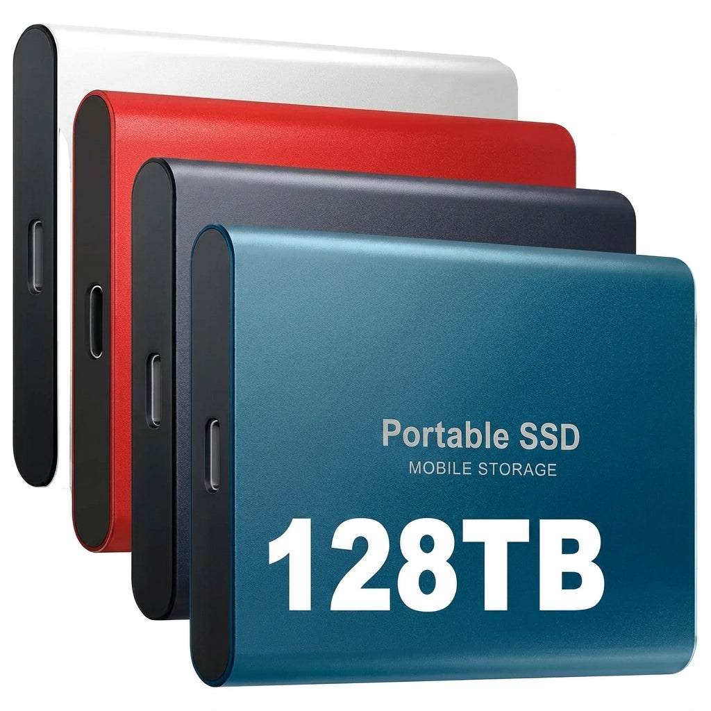 128 TB External SSD, Compact and Fast Portable Drive 1