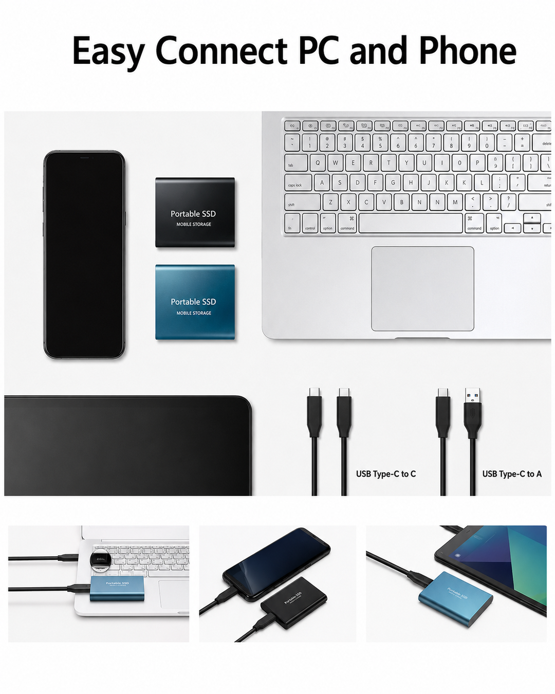External SSD 128TB - Compact and Fast Portable Storage Drive 3