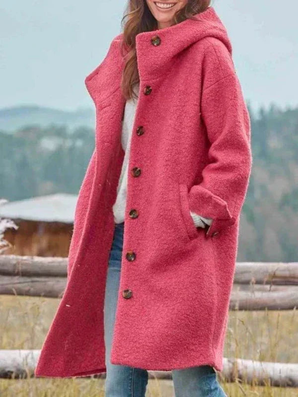 Women's Warm Winter Coat with Pockets - Stylish Everyday Outerwear 1