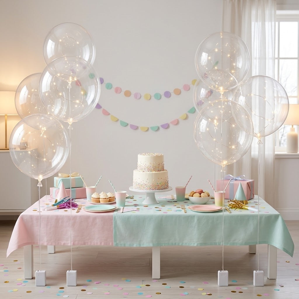 Glowing LED Balloon Set of 10 for Weddings, Birthdays and Garden Decor 7