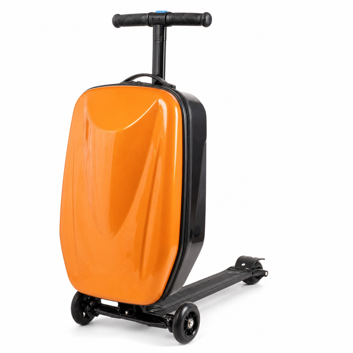 Kids Hard Shell Suitcase with Fold-Out Scooter – Scootrix