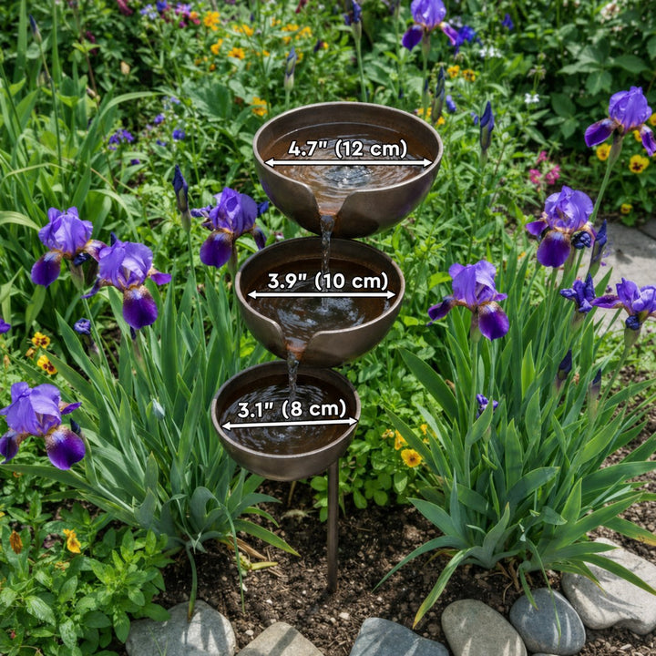Rain Collector Bird Bath - Natural Water Source for Birds & Bees 13