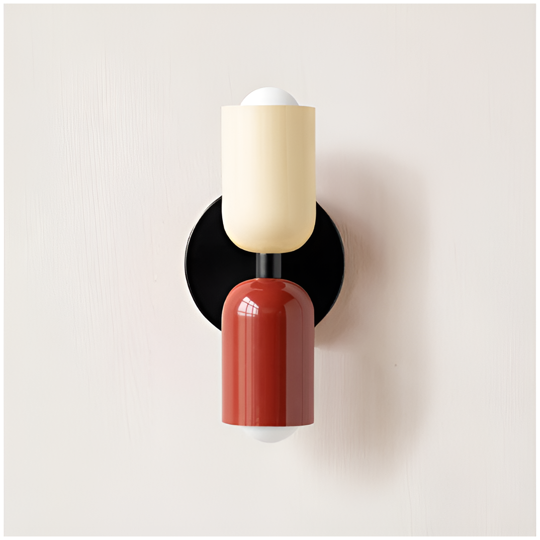 Minimalist Modern Twin-Bulb LED Wall Light with Two Heads 30