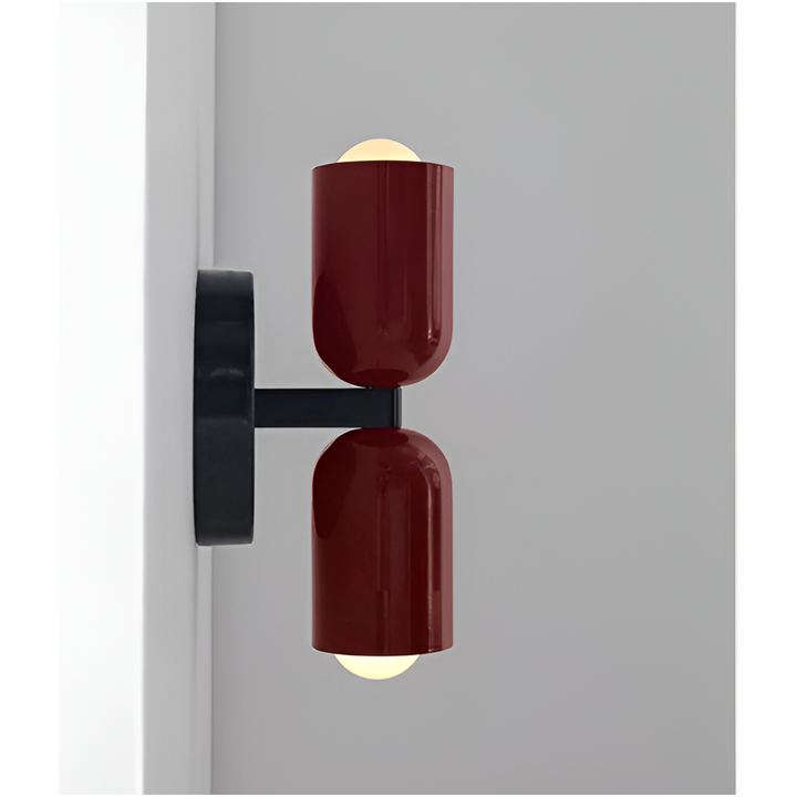 Minimalist Modern Twin-Bulb LED Wall Light with Two Heads 17