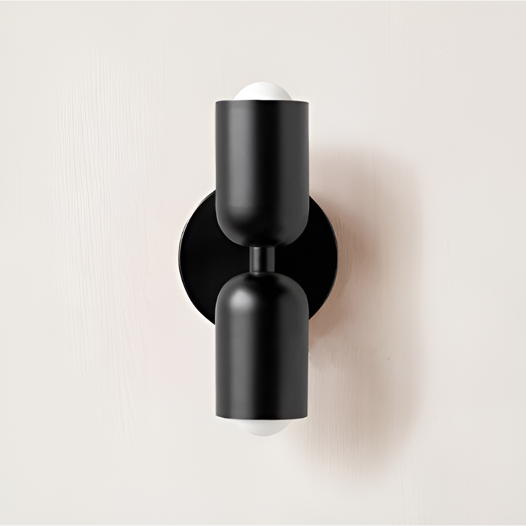 Minimalist Modern Twin-Bulb LED Wall Light with Two Heads 27