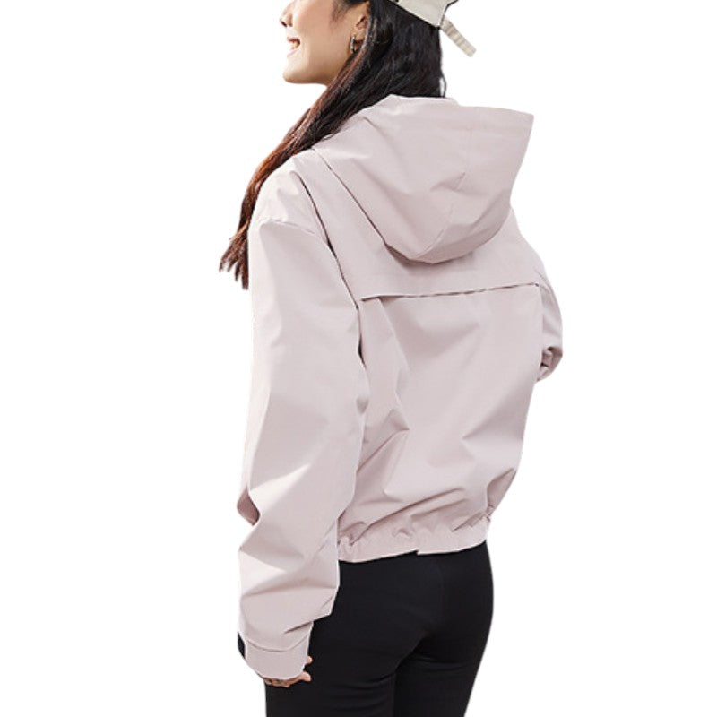 Women's Waterproof Breathable Rain Jacket - Short - Adjustable Hem 12