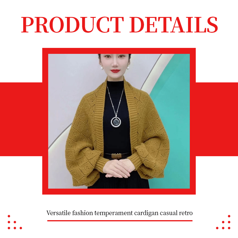 Open-Knit Shawl Cardigan with Wrap and Stole Styling 14