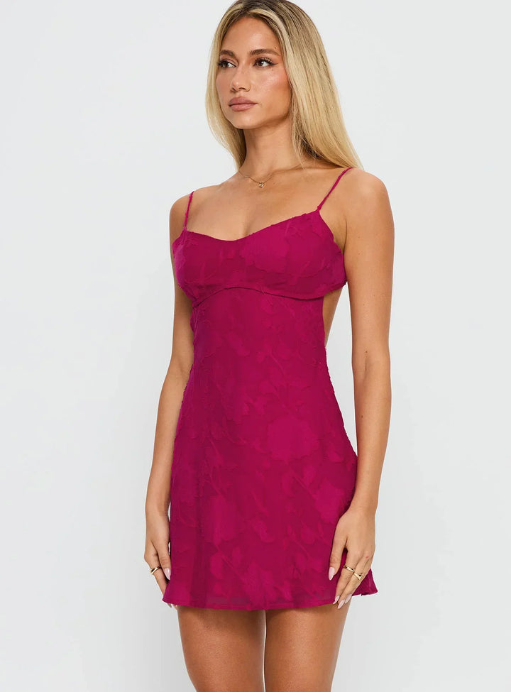 Floral Tie-Back Mini Dress 7