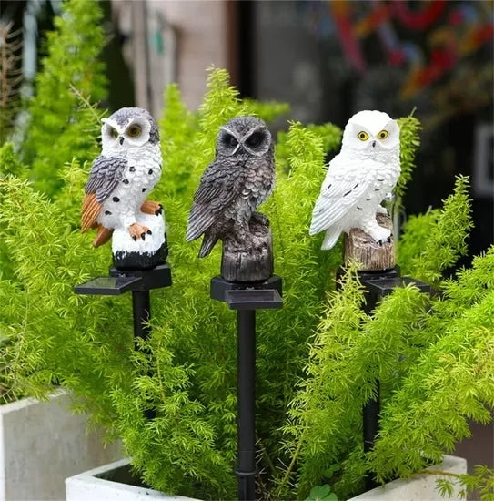 Solar LED Owl Garden Light - Weatherproof Outdoor Decor with Auto Dusk Sensor 10