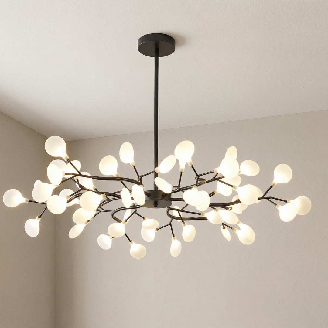 Firefly LED Chandelier with Glowing Acrylic Orbs on Branches 10