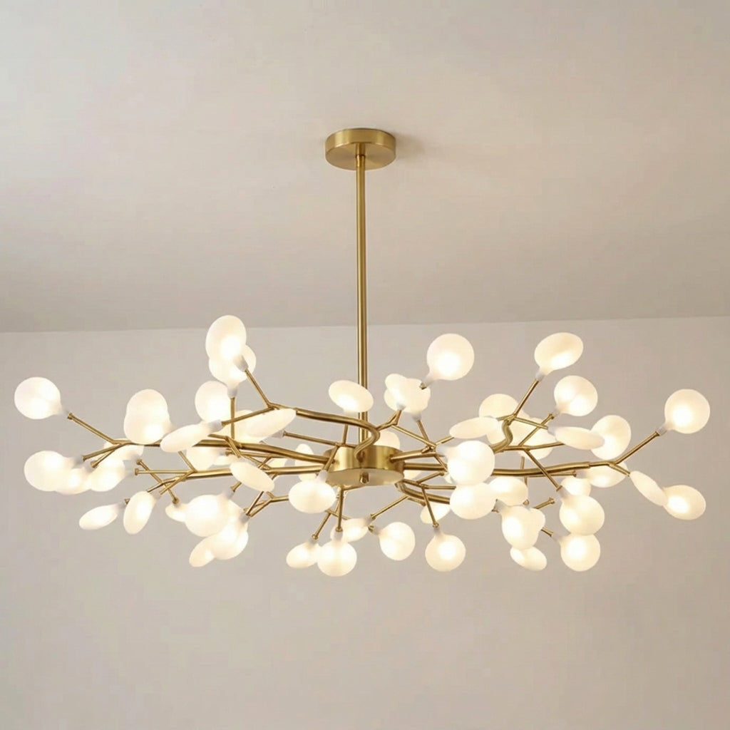 Firefly LED Chandelier with Glowing Acrylic Orbs on Branches 13