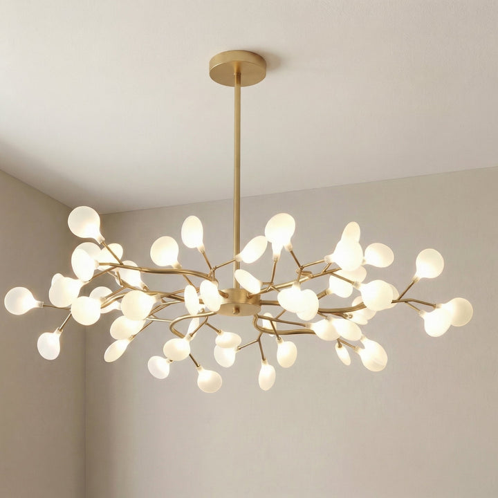 Firefly LED Chandelier with Glowing Acrylic Orbs on Branches 11