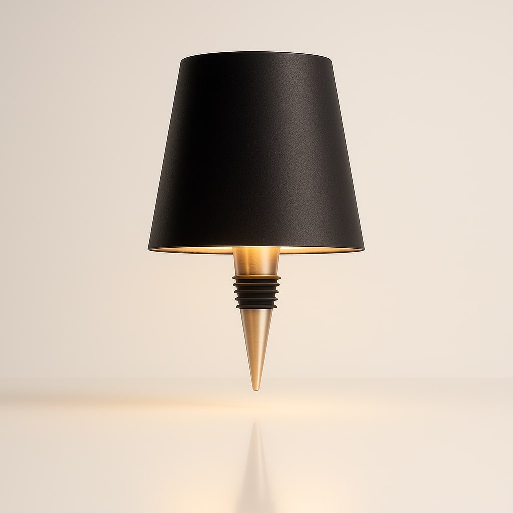 Cordless Bottle Lamp, Rechargeable LED Table Light That Fits on Any Bottle 8