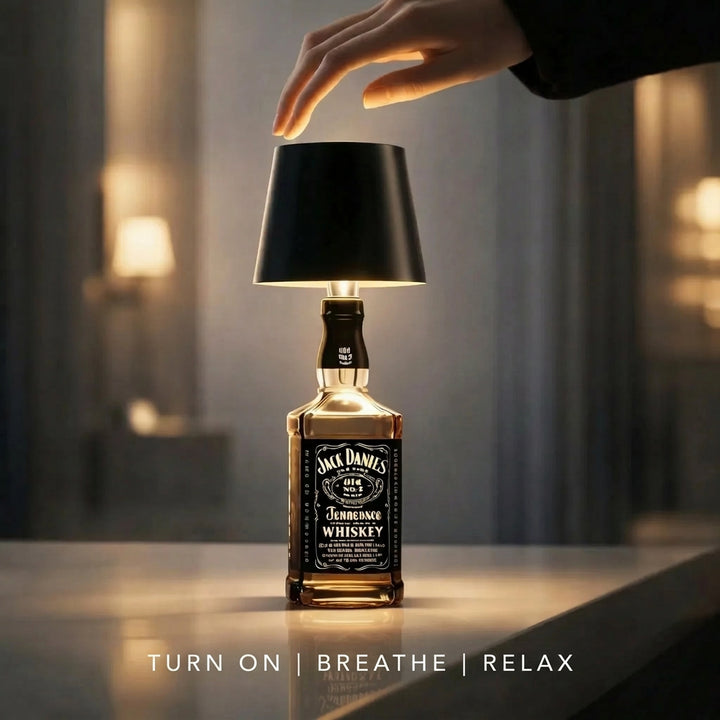 Cordless Bottle Lamp, Rechargeable LED Table Light That Fits on Any Bottle 6