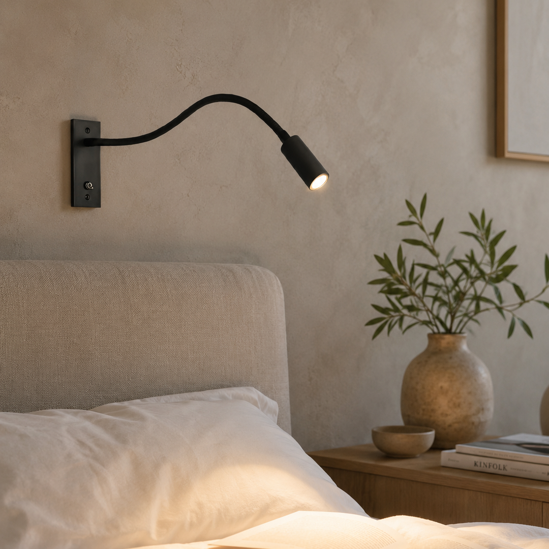 Flexible Gooseneck Wall Light – Adjustable Modern Reading Lamp for Bed and Sofa 3