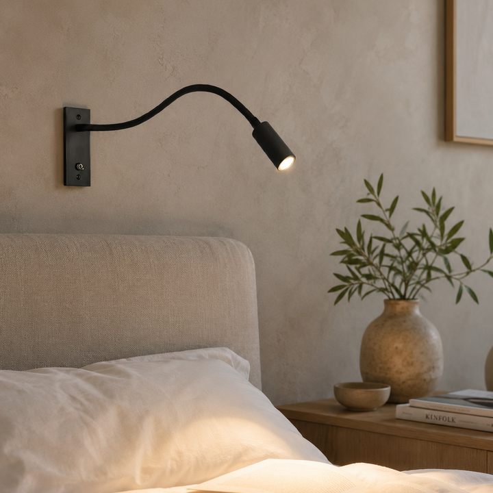 Flexible Gooseneck Wall Light – Adjustable Modern Reading Lamp for Bed and Sofa 3