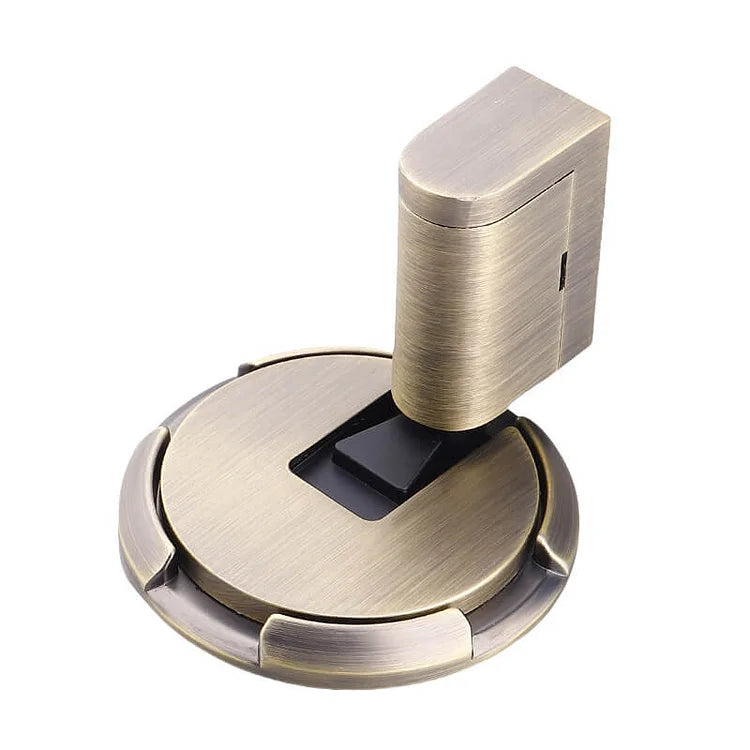 Mechanical Floor Door Stop with Push-to-Hold System, Zinc Alloy 10
