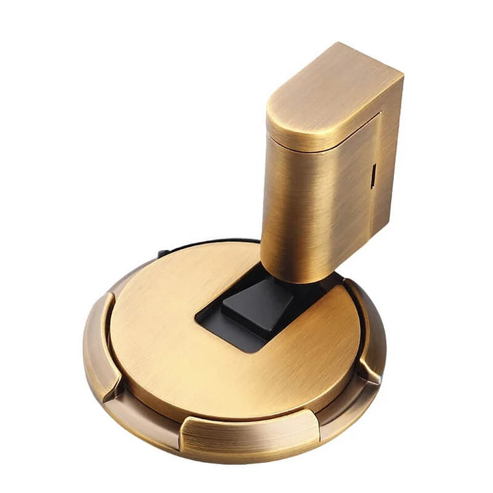 Mechanical Floor Door Stop with Push-to-Hold System, Zinc Alloy 7