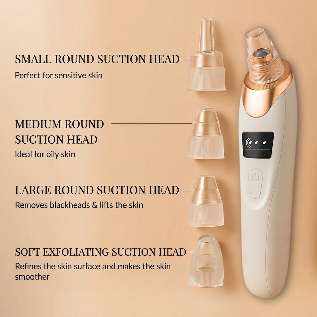 Blackhead Remover Vacuum Pore Cleanser with 3 Suction Levels 4